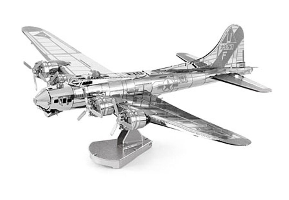 Invento Puzzle Metal Earth, Boeing B-17 Flying Fortress - 3D Metall Puzzle, Puzzleteile