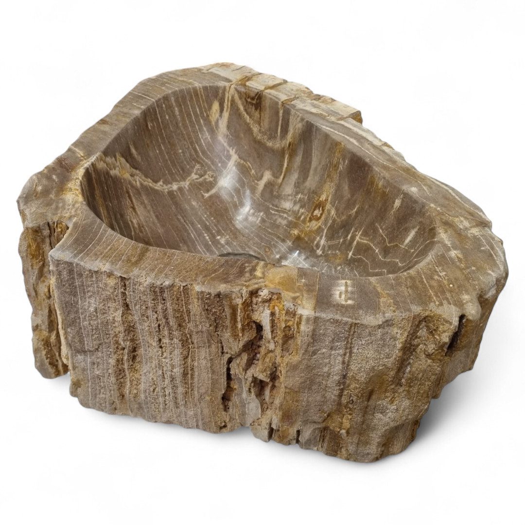 Kinaree Aufsatzwaschbecken Versteinertes Holz Waschbecken #55