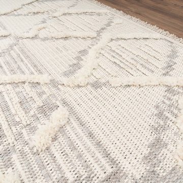 Teppich Wohnzimmer Teppich Esszimmer Kurzflor 3D Effekt, TT Home, Läufer, Höhe: 21 mm