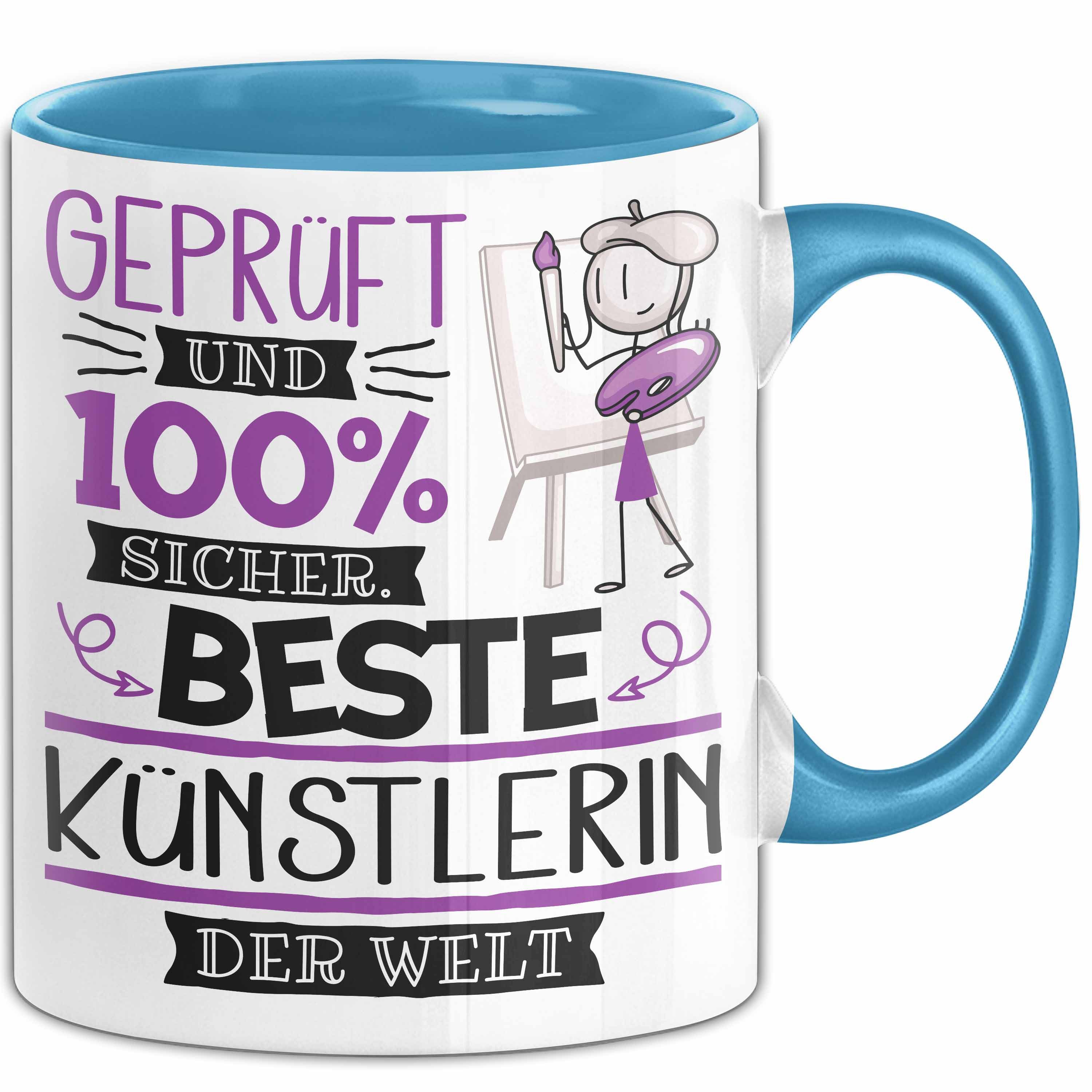 Trendation Tasse Beste Künstlerin Der Welt Tasse Geschenk für Eine Künstlerin Geprüft