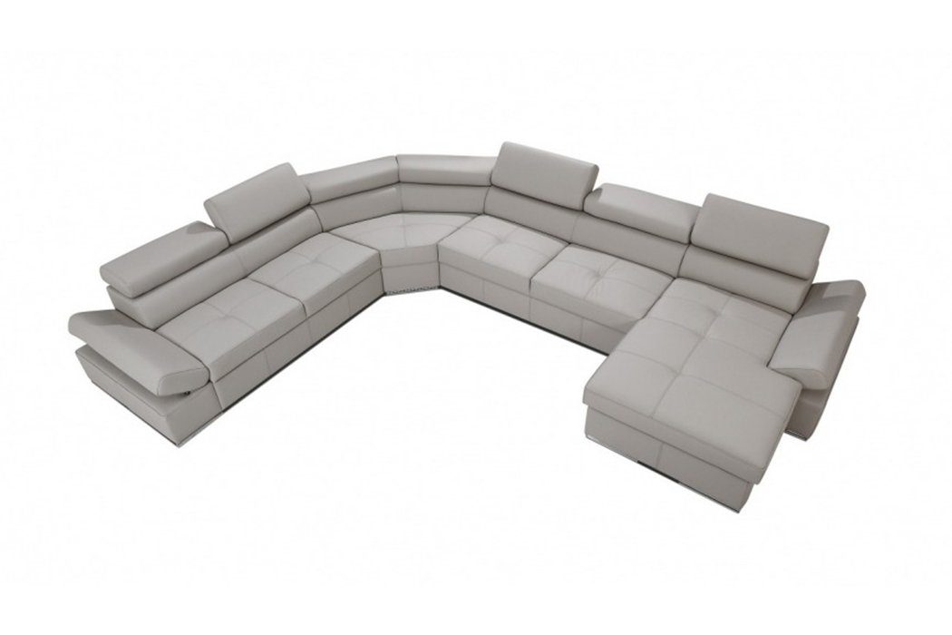 Beige Eck Polster Design Sofas Sofa Couch Ecksofa, 100% JVmoebel Garnitur Wohnlandschaft XXL
