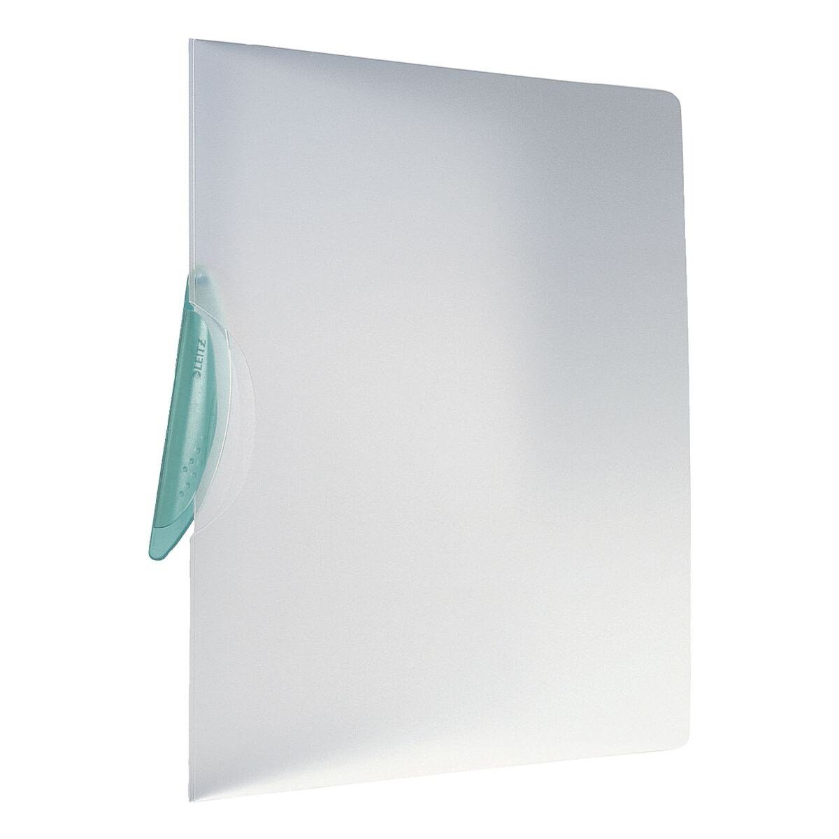 LEITZ Hefter Colorclip Magic 4174, mit Klemmfunktion, komplett aufklappbar, Format DIN A4, bis 30 Blatt