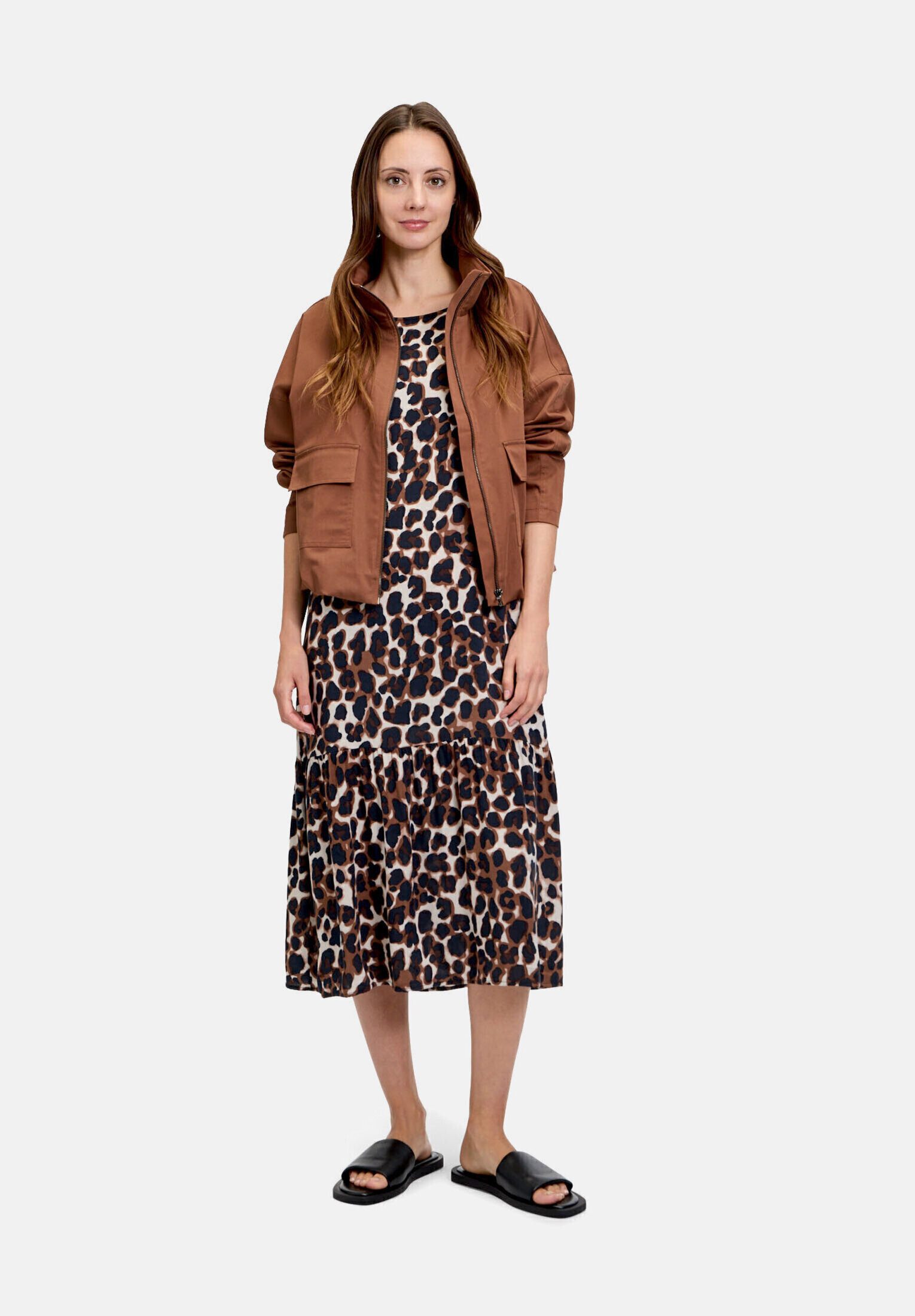 Betty&Co Sommerkleid Damen im Leo-Look Druck
