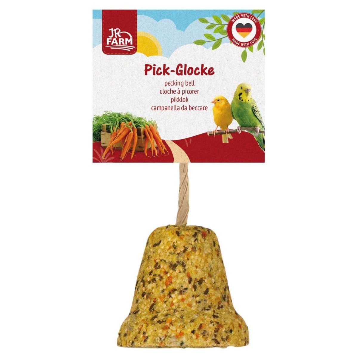 JR Farm Birds Pick-Glocke Wellensittich & Kanarien 150 g - 5 Stück, Nahrungsergänzungsmittel für: Vogel