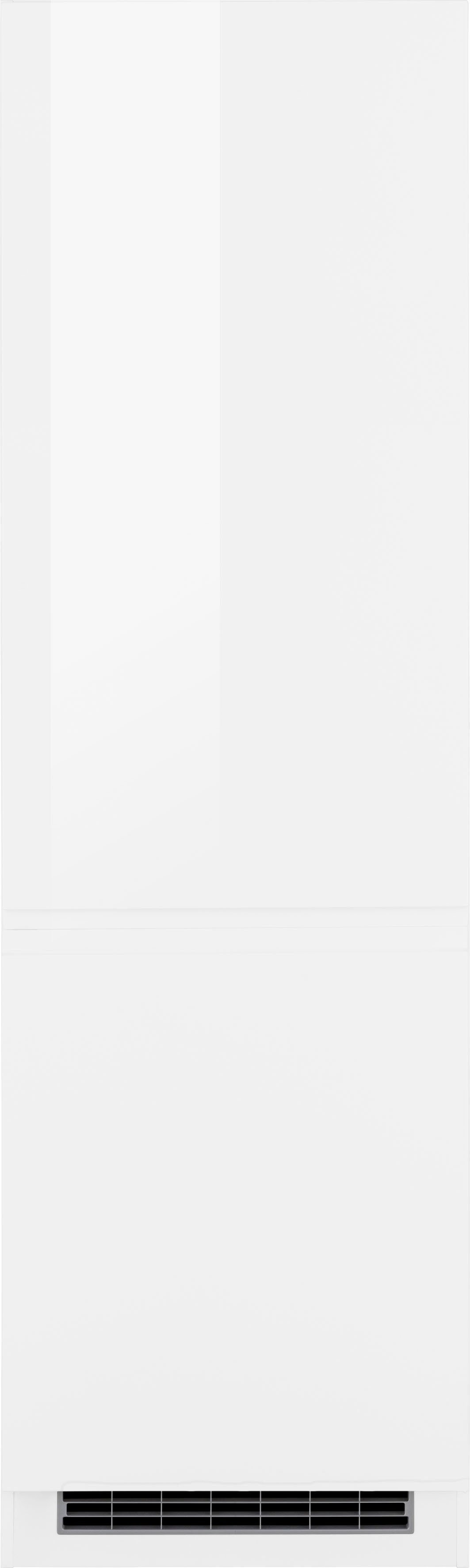 HELD MÖBEL Kühlumbauschrank Virginia 200 cm hoch, 60 cm breit, Nische für Kühlschrank B/H/T: 56/178/55 cm weiß Hochglanz | weiß