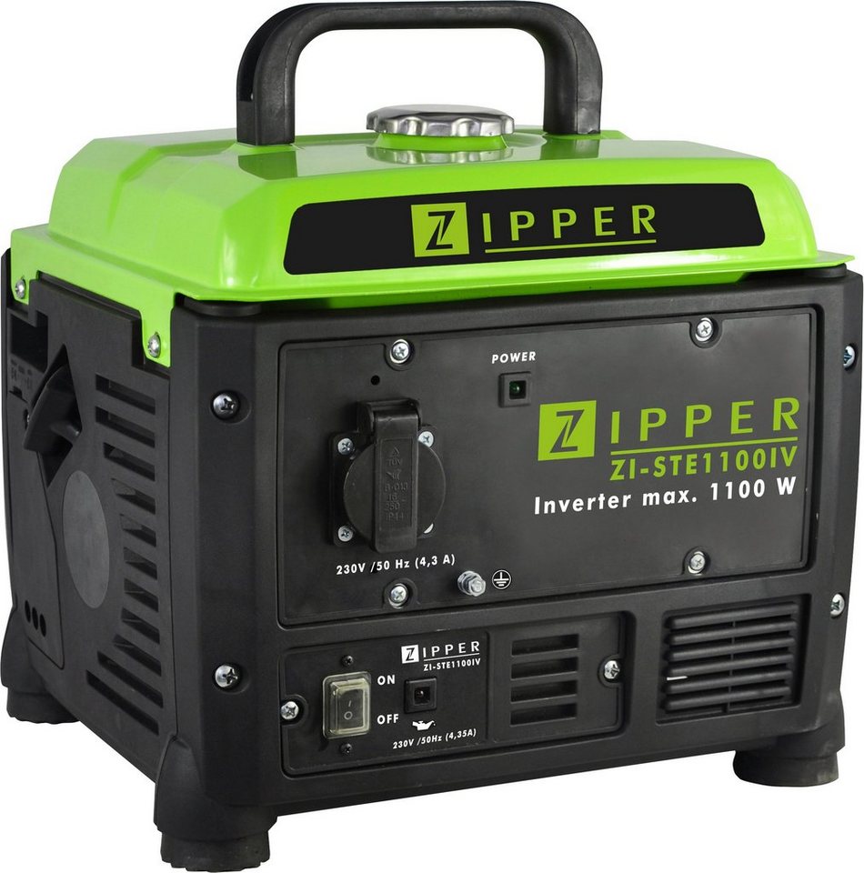 ZIPPER Stromerzeuger, 1,1 in kW, mit einfacher Bedienung, Drehzahl: max.  4800 min-1