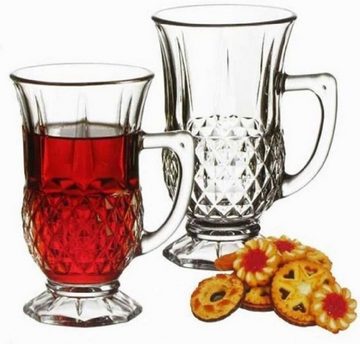 Pasabahce Gläser-Set Istanbul, Glas, 6-teiliges Teeglas Set, spülmaschinengeeignet für praktische Nutzung