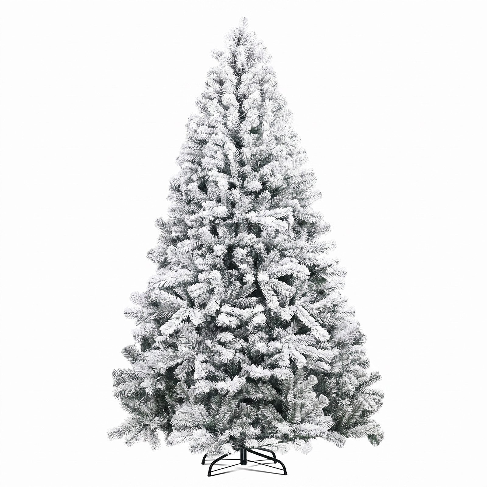 COMHOMA Künstlicher Weihnachtsbaum Weihnachtsdeko 195cm PVC Material mit 1000+ Spitzen Thickened Branches, Foldable abziehbar mit robuster Sockel