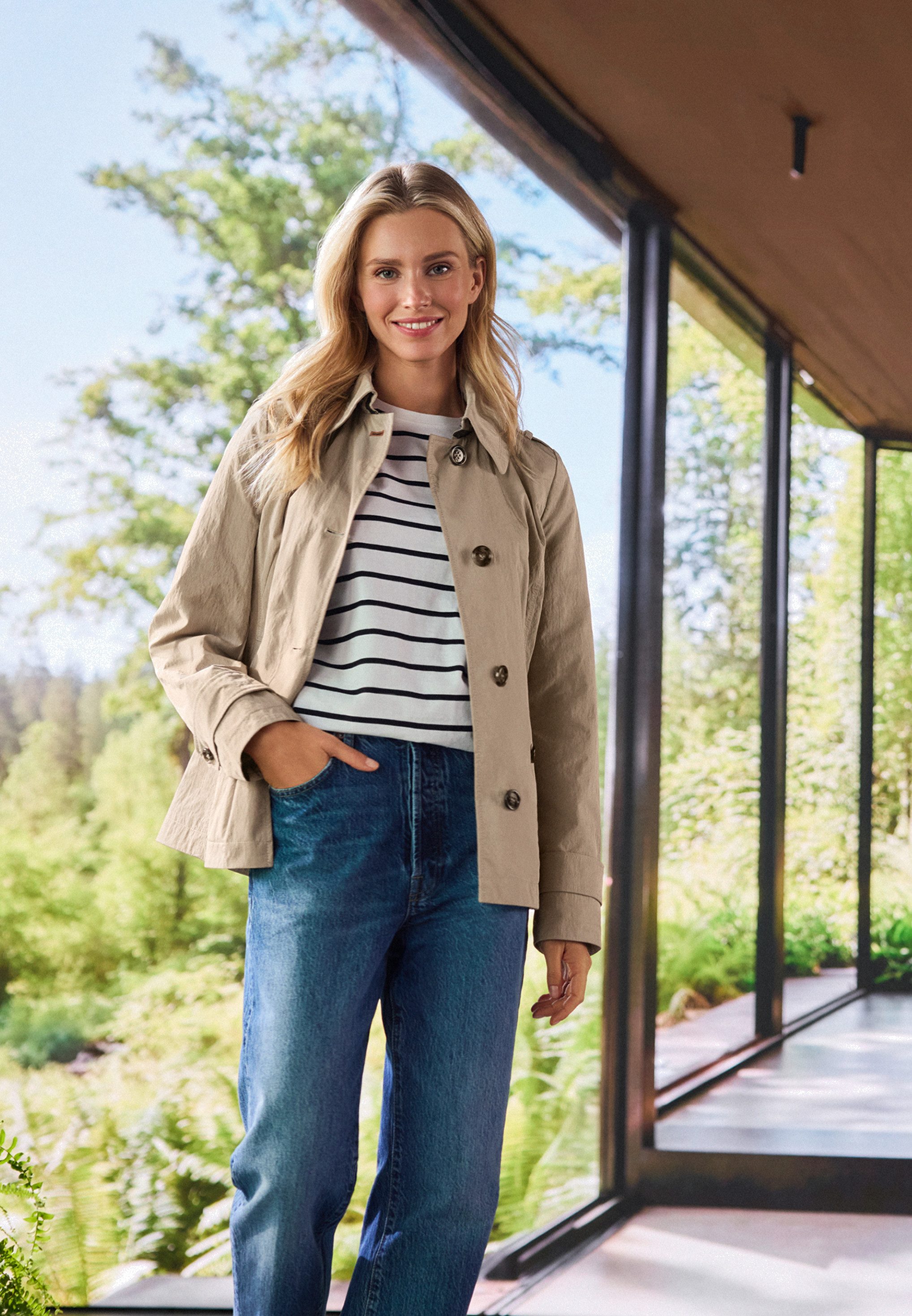 Gil Bret Sommerjacke Damen mit Kragen