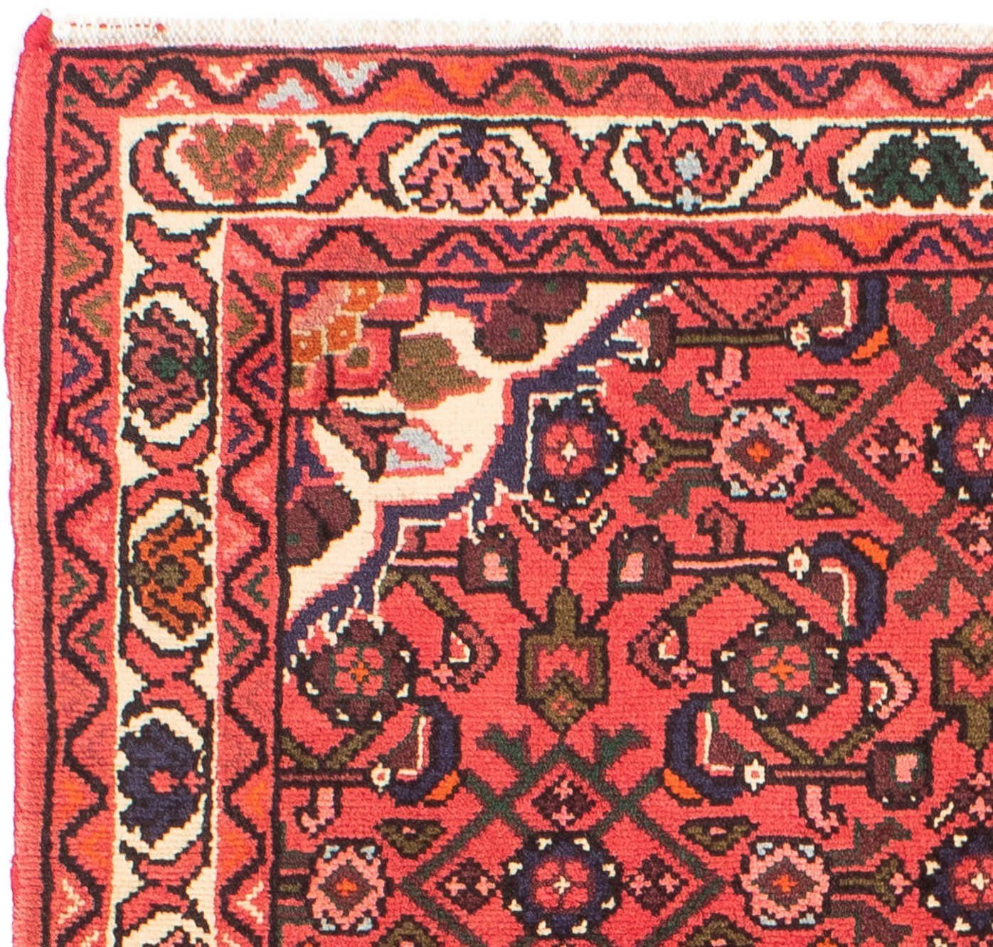 Orientteppich Perser - Nomadic Höhe: mm, 10 morgenland, Zertifikat rechteckig, x rot, Wohnzimmer, mit Handgeknüpft, - 105 - cm Einzelstück 155