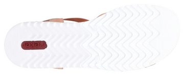 Rieker Keilsandalette, Sommerschuh, Sandale, Keilabsatz, mit dekorativen Schmuckelementen
