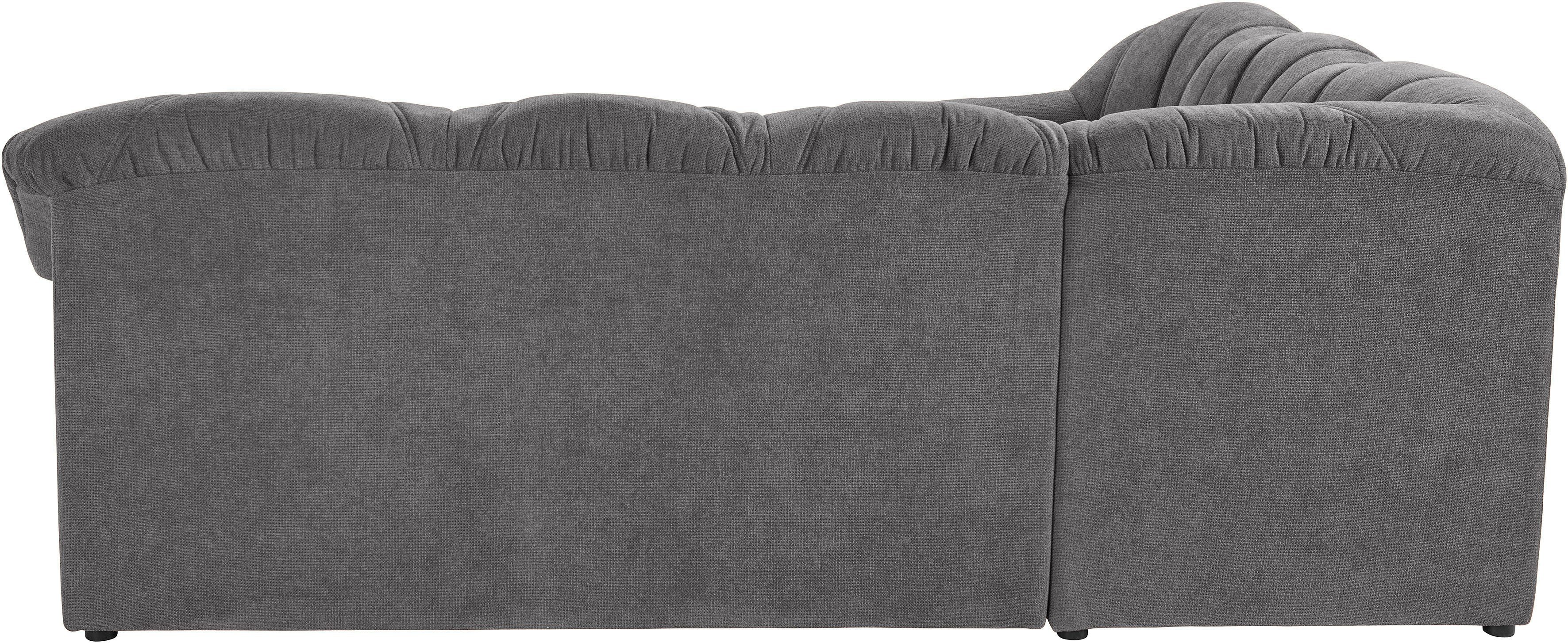 DOMO collection Ecksofa Papenburg B/T/H: 242/190/84 cm L-Form, wahlweise mit Bettfunktion, Langer Schenkel links oder rechts – Bild 4 von 5
