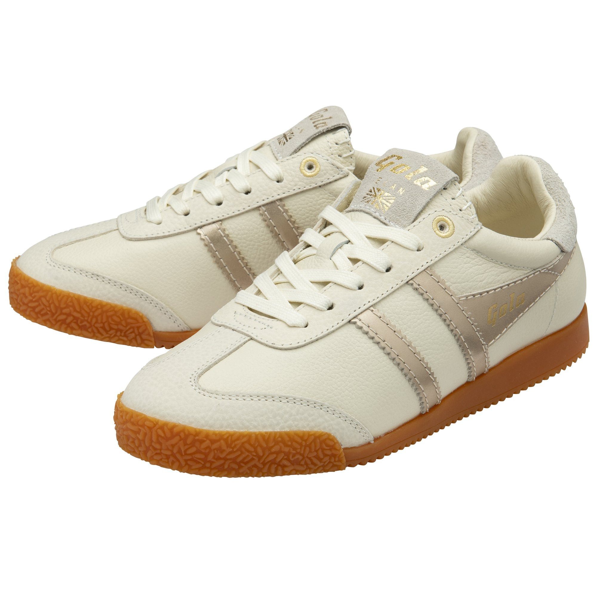 Gola Elan Camden 2026 - Made in England - offwhite/gold Damen Sneaker