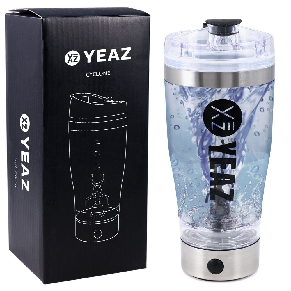 YEAZ Protein Shaker CYCLONE Elektrischer Mixer USB 450ml, Kunststoff, USB Mixer