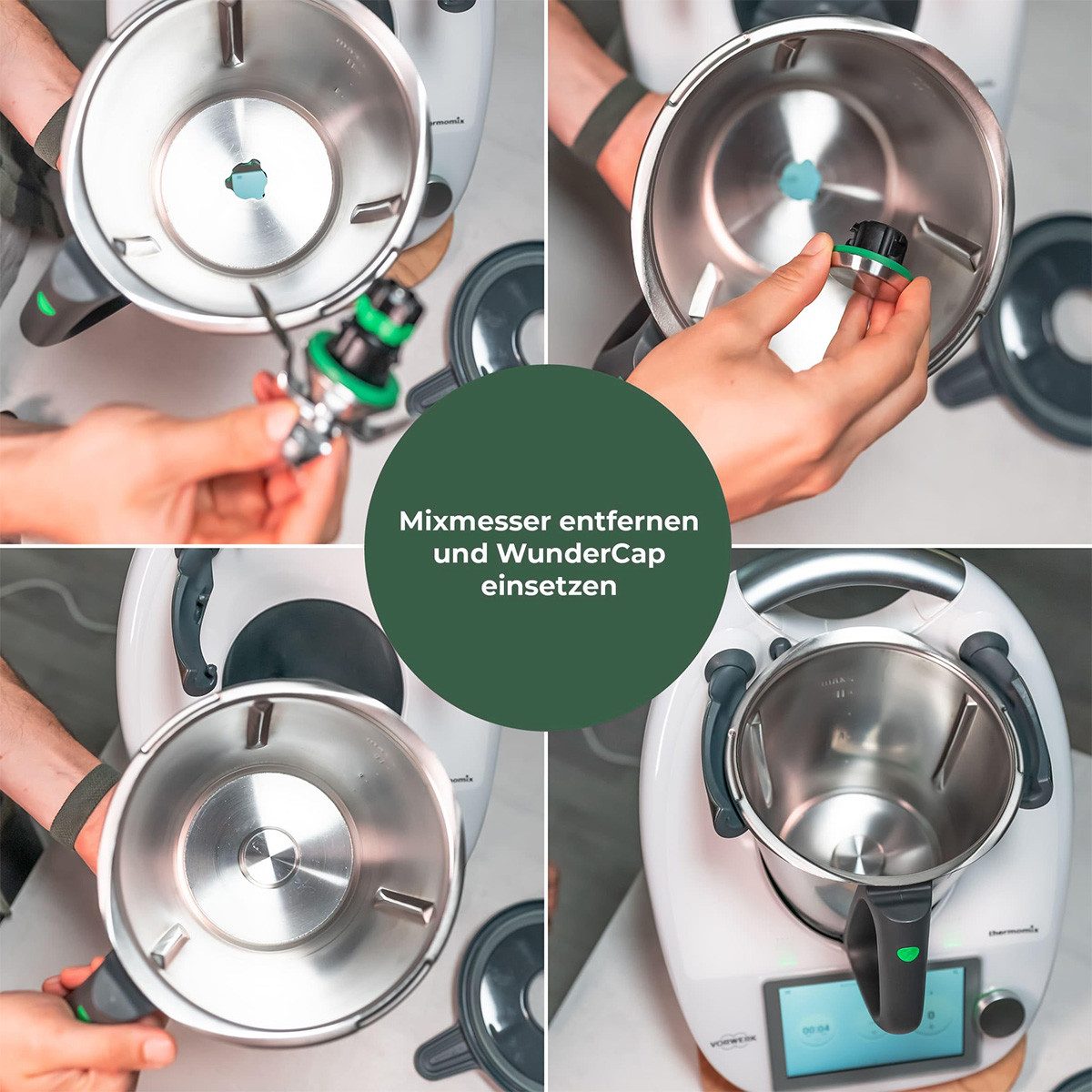 Welikera Messerklinge Messerersatz für Thermomix TM6/TM5 – Alternative zur Messerabdeckung (1-St)