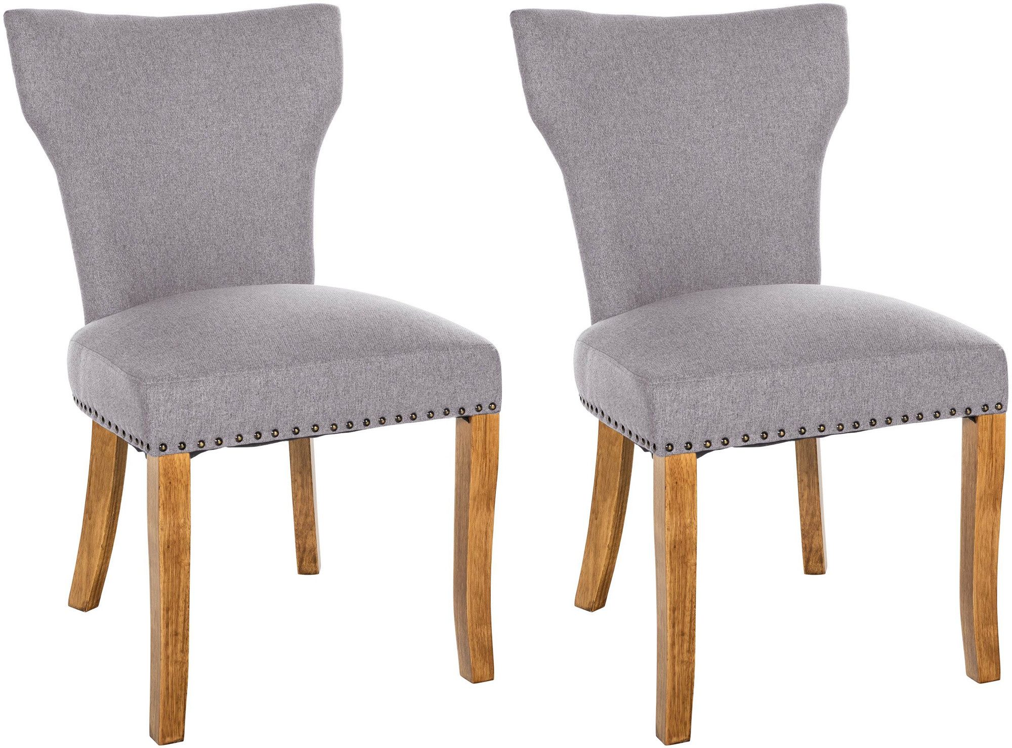 CLP Esszimmerstuhl Zadar (2er Set), Stoffbezug günstig online kaufen