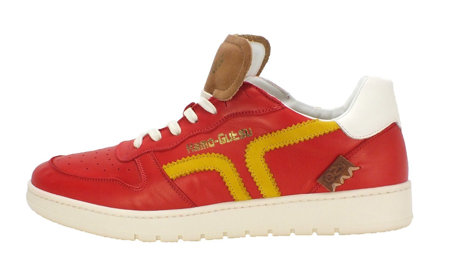 Kamo-Gutsu Herren Leder Sneaker Sneaker herausnehmbare Innensohle