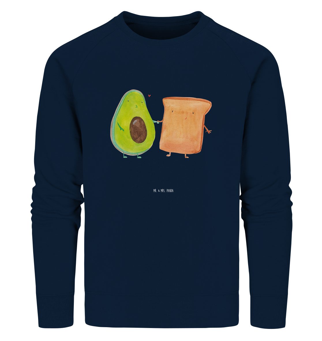 Longpullover Avocado Toast Größe XS - French Navy - Geschenk, Gesund, Liebe, Freun