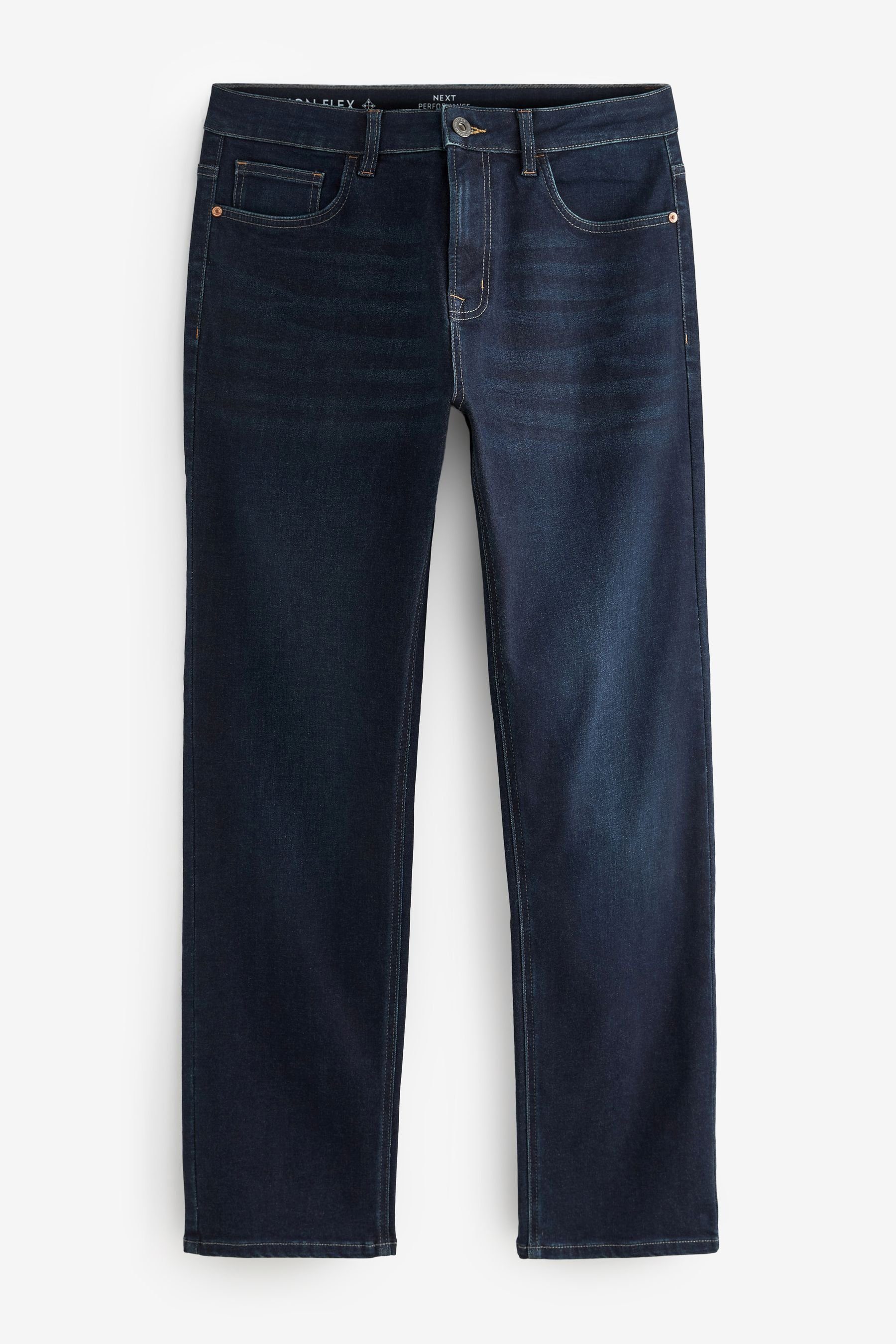 Next Straight-Jeans Motionflex Jeans - Straight (1-tlg) Blue/Black