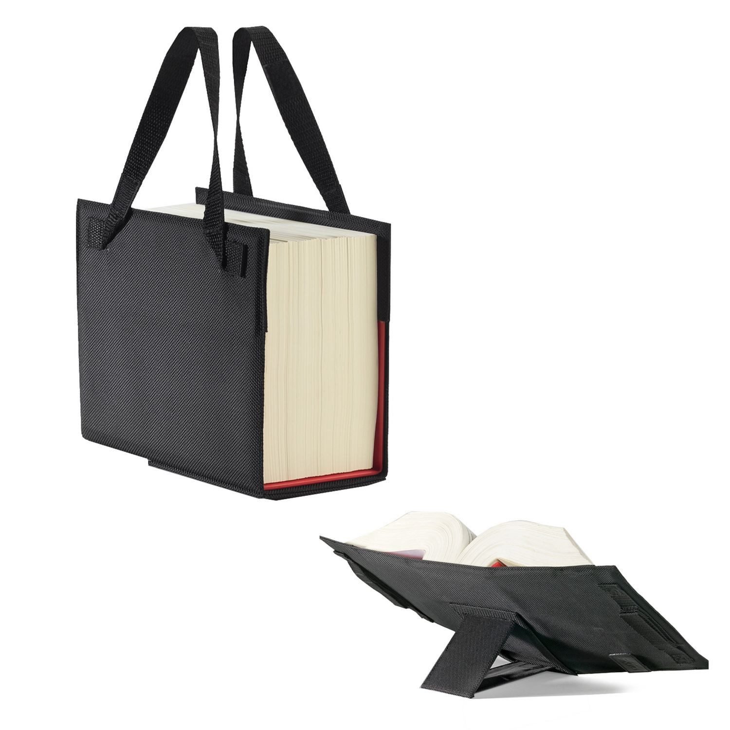 Lesezeichen Buchhüllen-Tasche Lex-Skin Tragbarer All-in-One Nylon/Leder Umschlag f