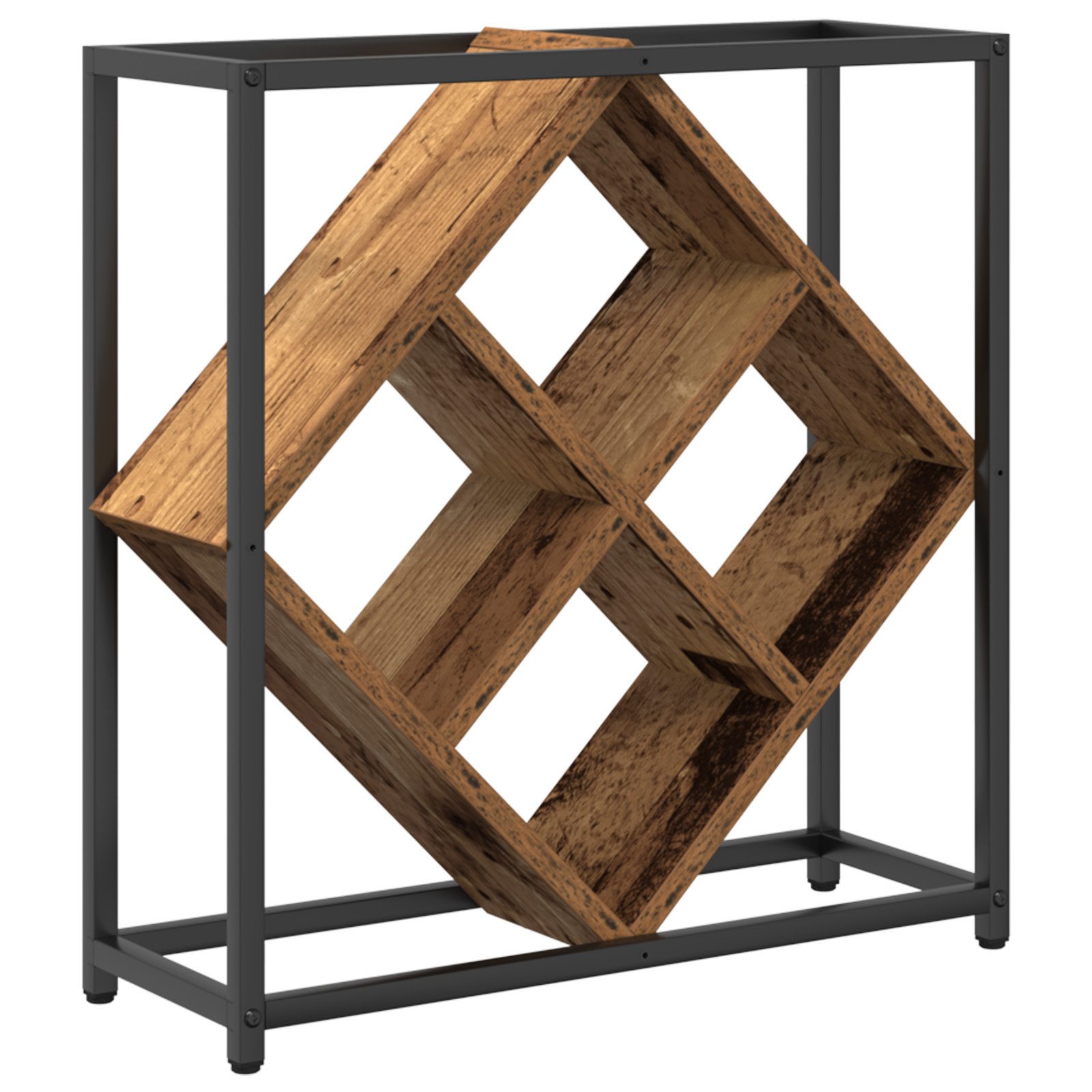 Weinregal Weinregal Altholz 51x18x52,5 cm Holzwerkstoff