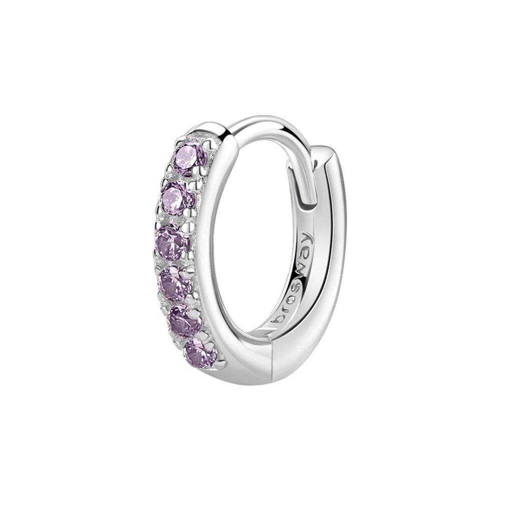 Brosway Ohrring-Set Fancy Magic Purple FMP85 silberner Creolen-Ohrring