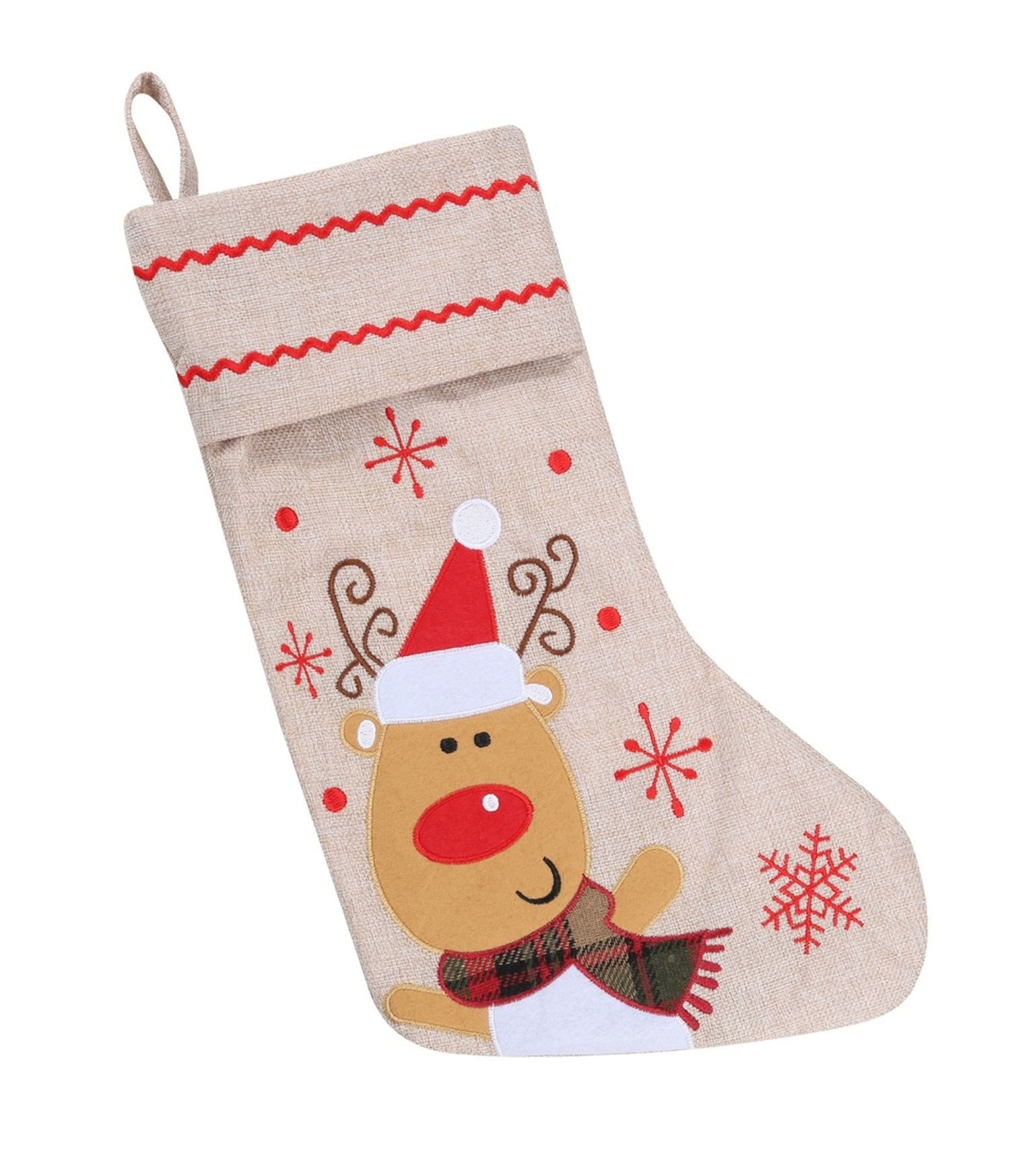 Rungassi Nikolausstiefel XXL Nikolausstiefel Weihnachtsstrumpf Nikolausstru günstig online kaufen