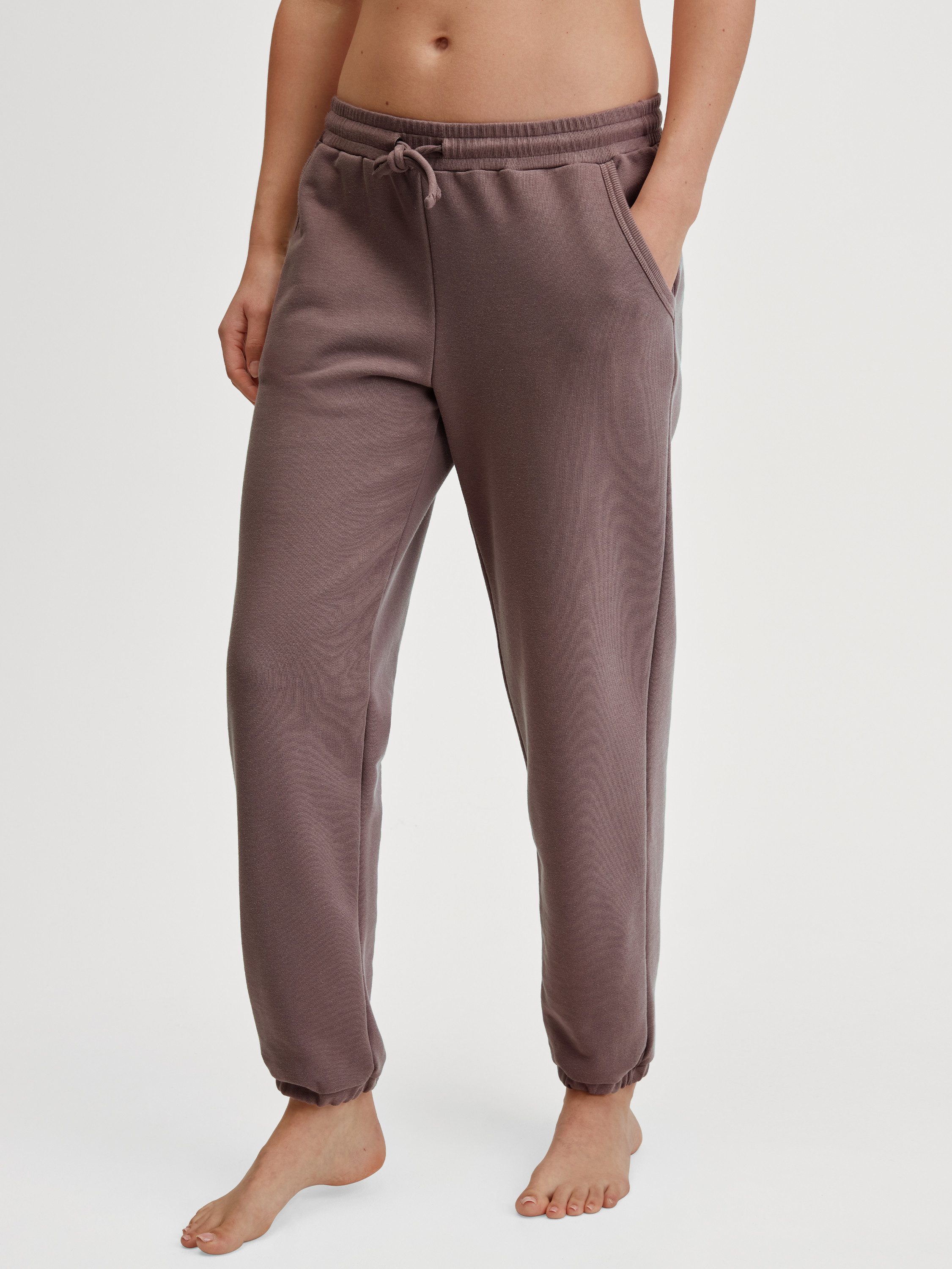 CALIDA Pyjamahose Lounge Element Damen (1-tlg) mit Seitentaschen, atmungsaktiv, langlebig, zeitlos
