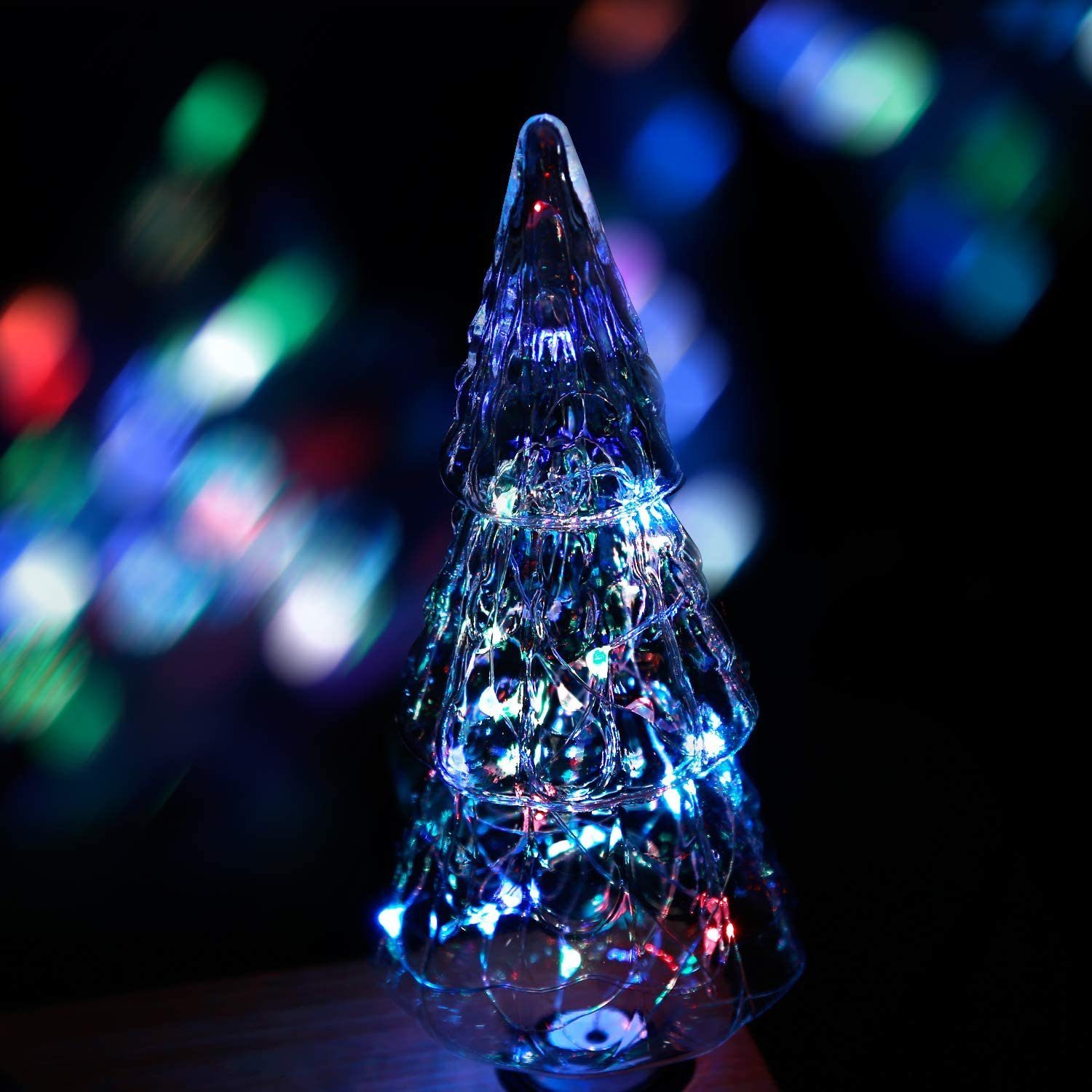 Weihnachtsbaumförmig, bunt LED-Leuchtmittel ZMH St., 1 E27, Magisch Farbwechsel Glühbirne