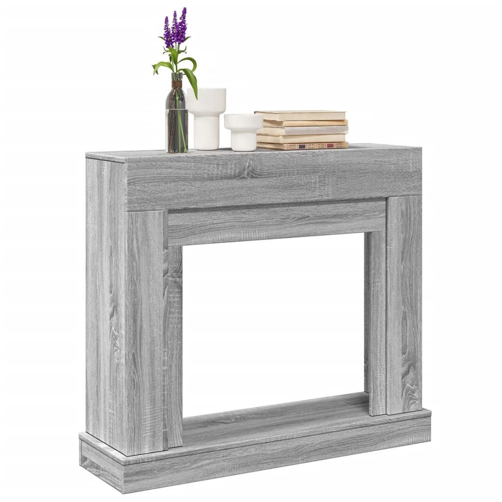 vidaXL Kaminumbauschrank Kaminumrandung Grau Sonoma 100x30x87,5 cm Holzwerkstoff
