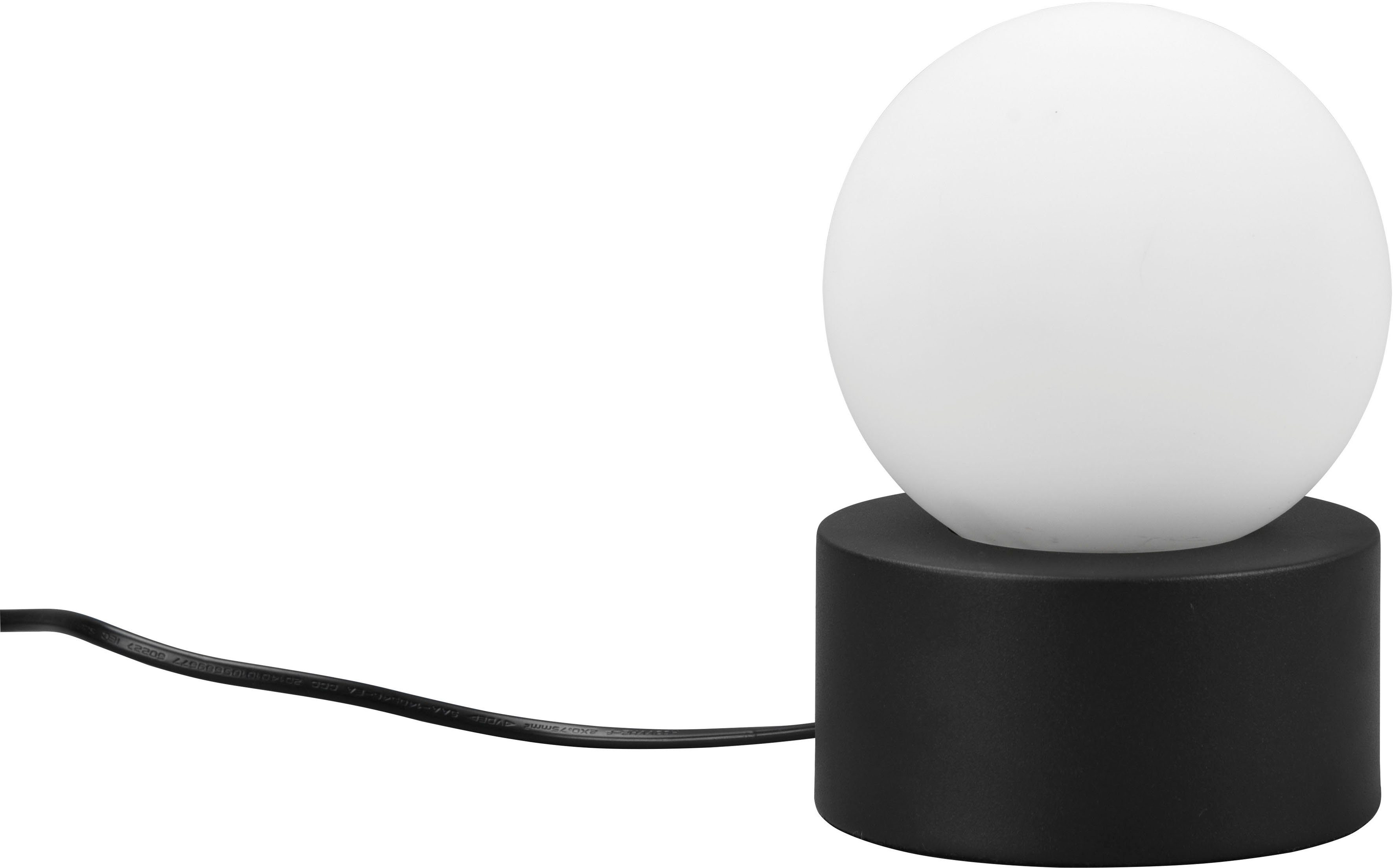 Reality Leuchten Schreibtischlampe Countess, Ein-/Ausschalter, ohne Leuchtmittel, warmweiß - kaltweiß, Tischleuchte ON/OFF Touch, exkl 1xE14 max 25W, Ø 12cm Glasschirm