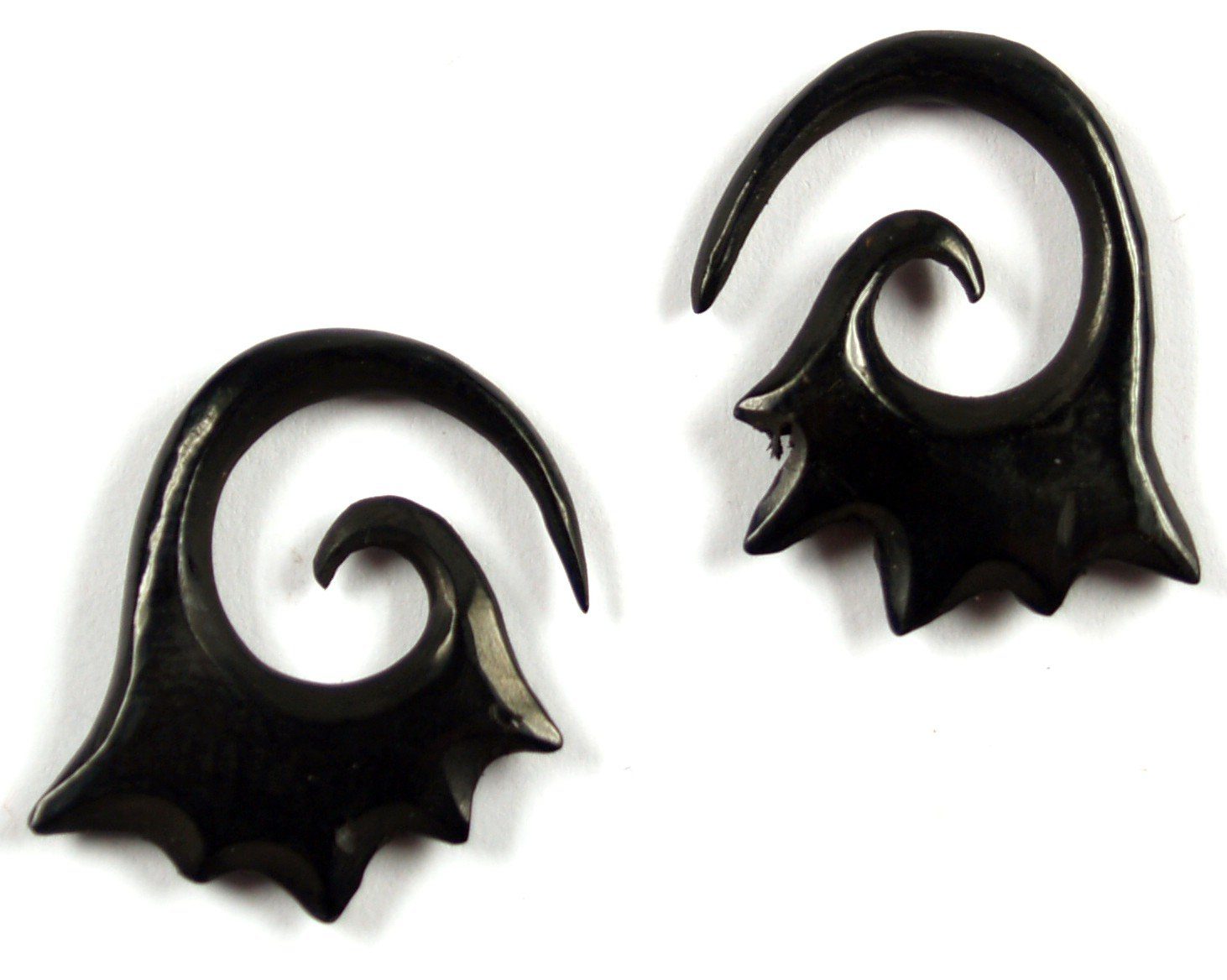 Ohrring, -.. Ohrhänger Paar Dehnungsspirale, Guru-Shop Horn Plug, Piercing