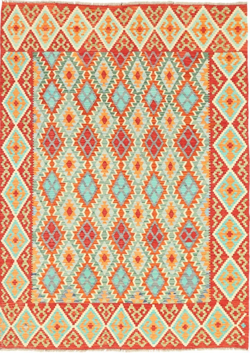 Orientteppich Kelim Afghan Heritage 211x292 Handgewebter Moderner Orientteppich, Nain Trading, rechteckig, Höhe: 3 mm