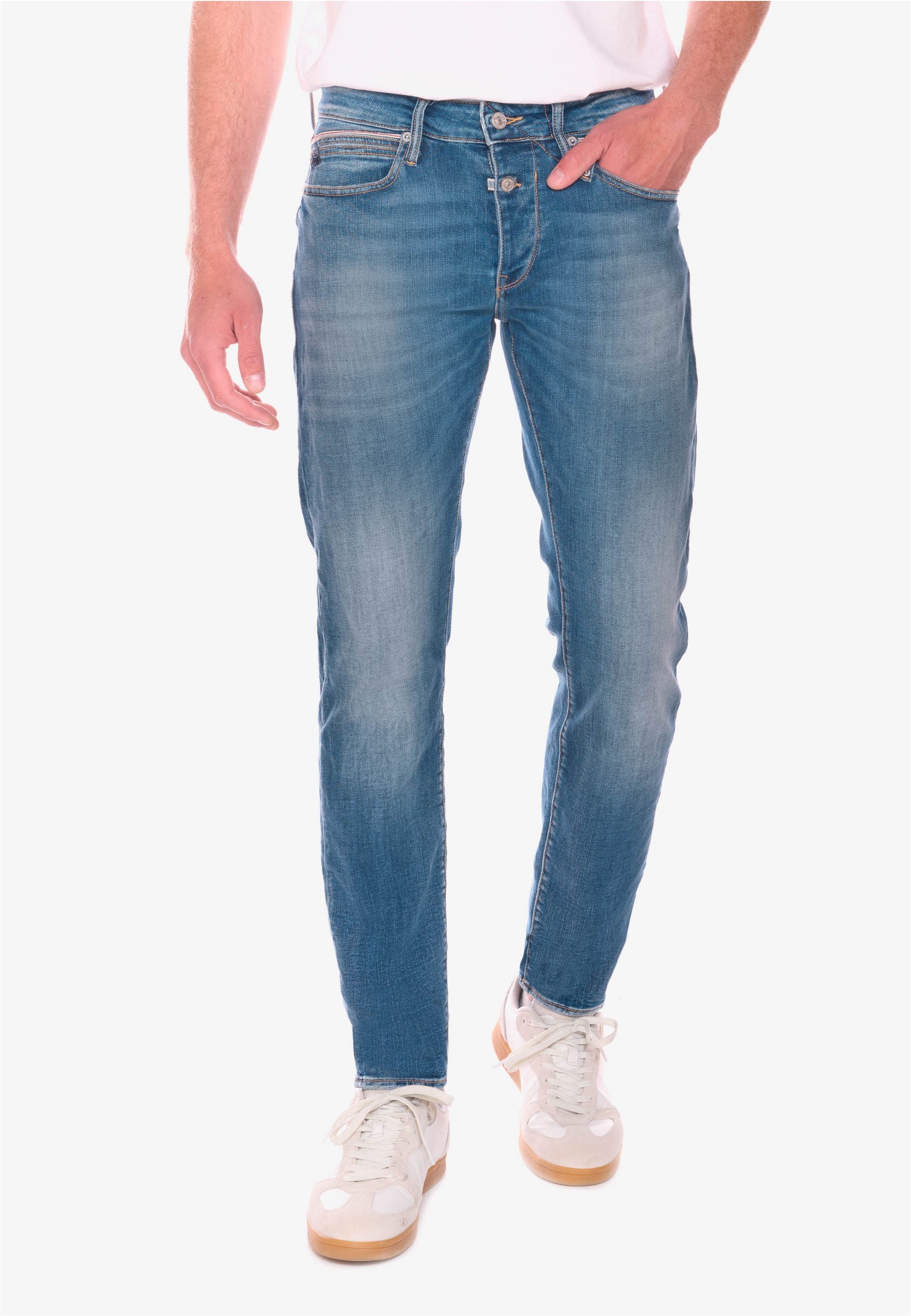 Le Temps Des Cerises Bequeme Jeans 700/11 mit dezenter Used Waschung