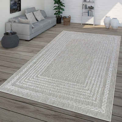 Outdoorteppich In- & Outdoor-Teppich Flachgewebe Mit Skandi-Design, TT Home, rechteckig, Höhe: 4 mm