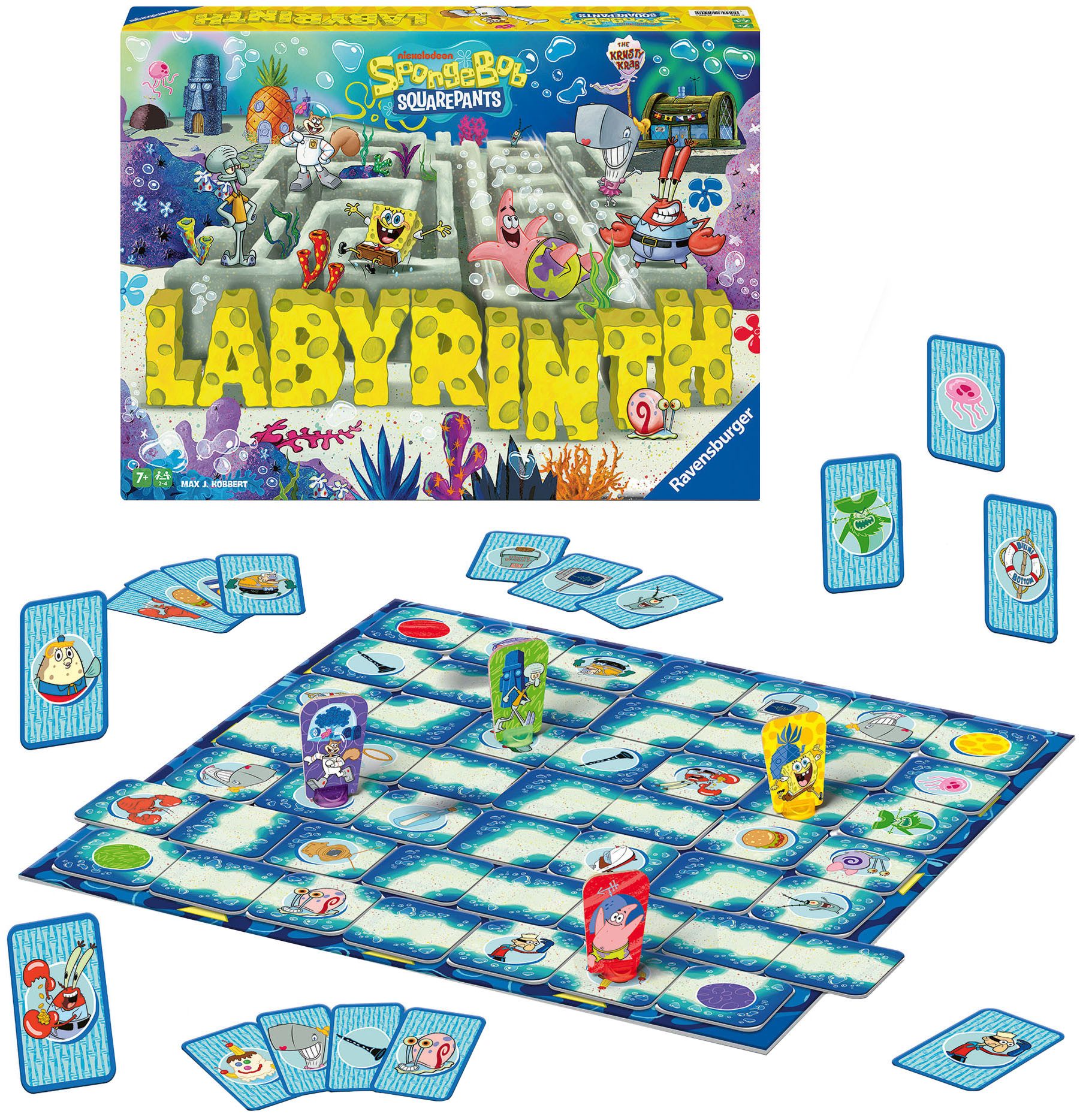 Ravensburger Spiel SpongeBob Labyrinth, Gesellschaftsspiel & Brettspiel, Made in Europe