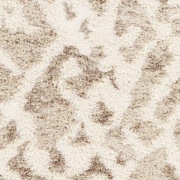 Hochflor-Teppich Modern 2321, Surya, rechteckig, Höhe: 52 mm, Flauschig, Langflor, Weich, Boho Wohnzimmerteppich, Blau