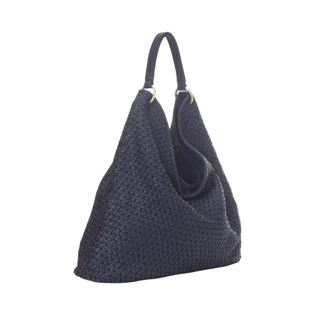 BZNA Schultertasche Sanja Designer Damen Handtasche Schulztertasche, Geflochtenes Leder