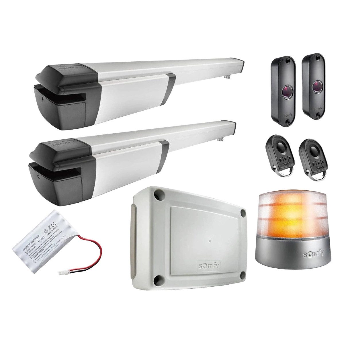 Somfy Drehtorantrieb Somfy Ixengo L 24V Comfort Pack iO 2-flügelig mit Akku, (1-tlg)