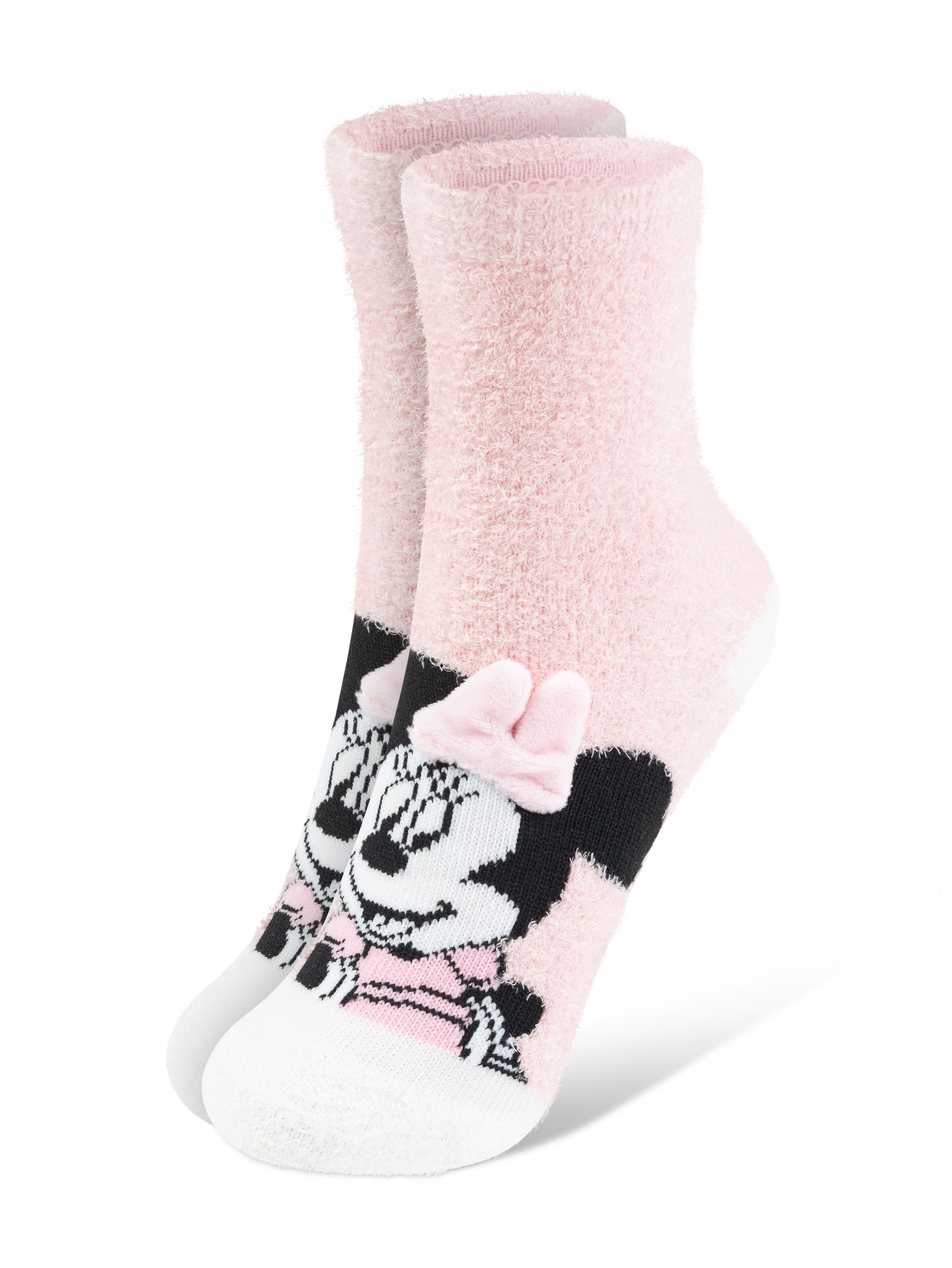 United Labels® Socken Minnie Mouse 3D ABS Kuschelsocken Stoppersocken Socken (2er Pack)
