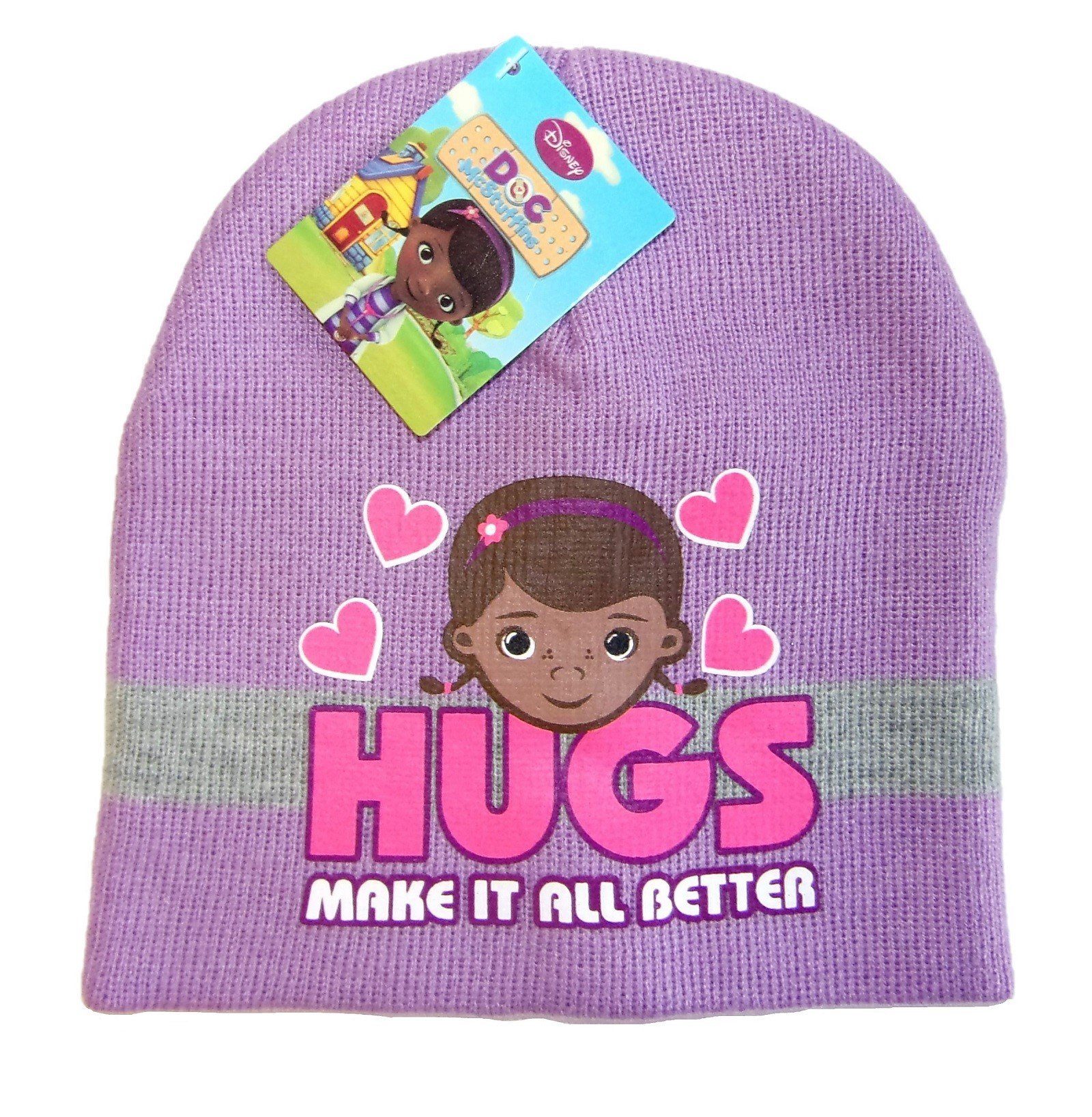 Strickmütze Disney Doc McStuffins Mütze für Mädchen Lila 52