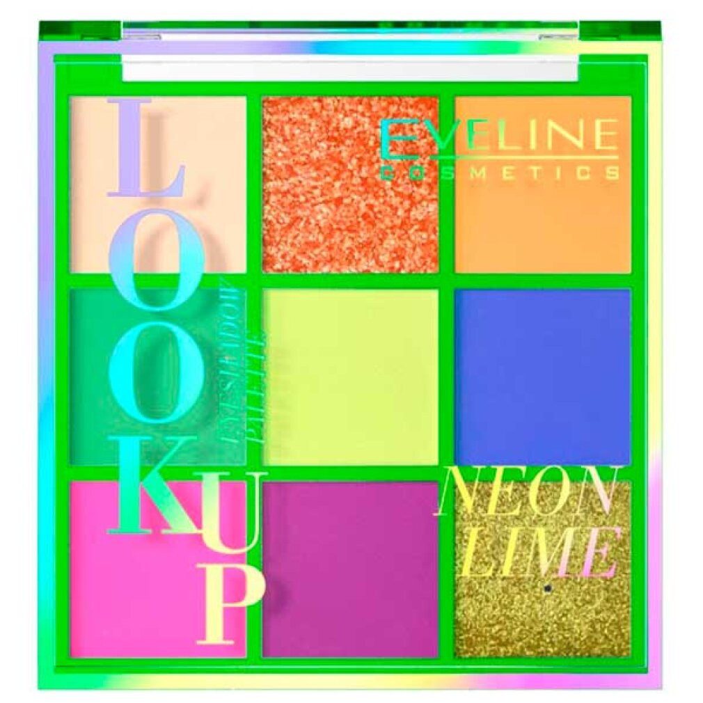Eveline Cosmetics Lidschatten Look Up Neon Lime paleta 9 cieni do powiek 10,8g