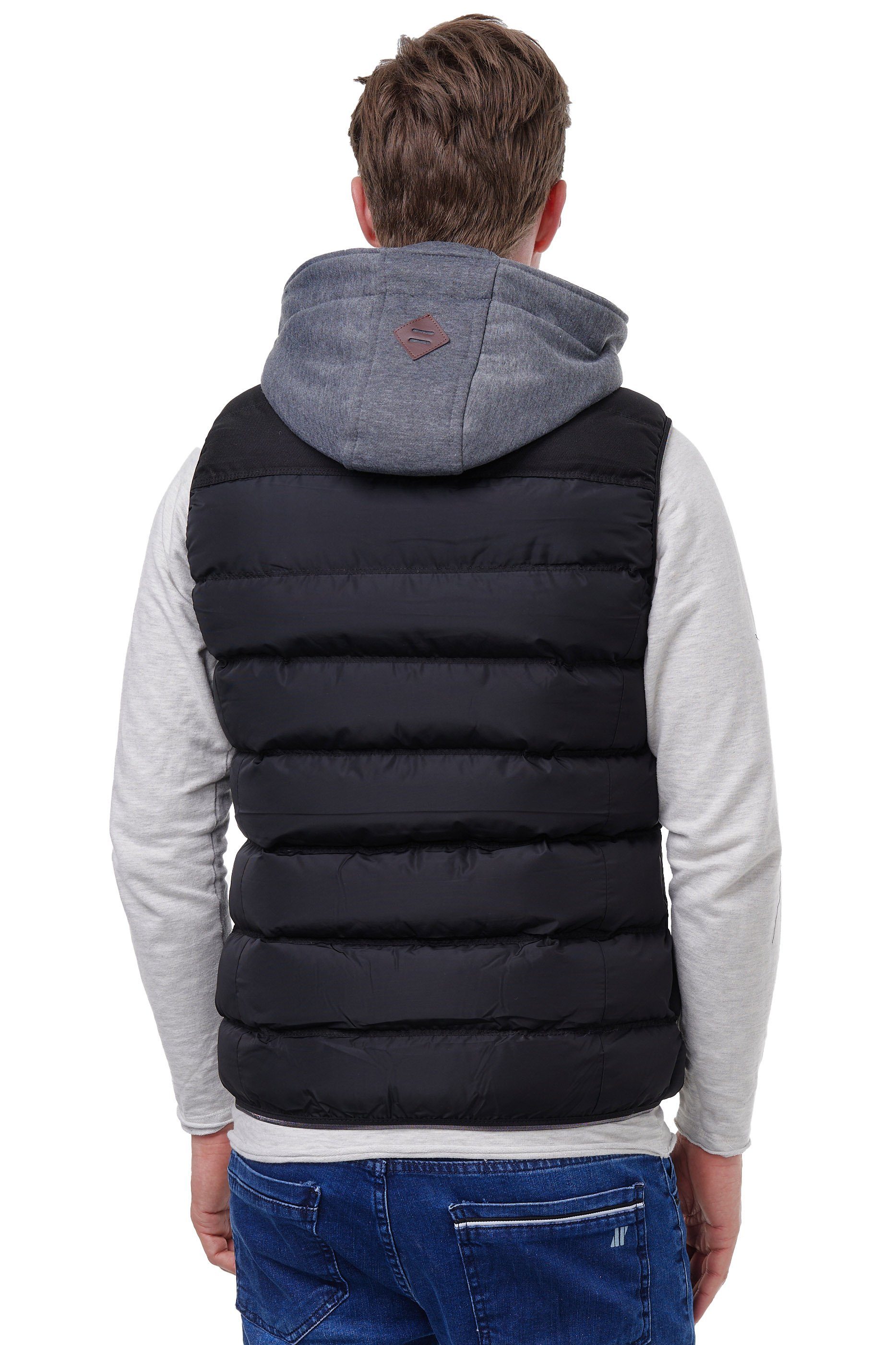 BLACKROCK Steppweste BR1701 Herren Outdoor-Weste - Slim-Fit - Abnehmbare Kapuze – Bild 4 von 5