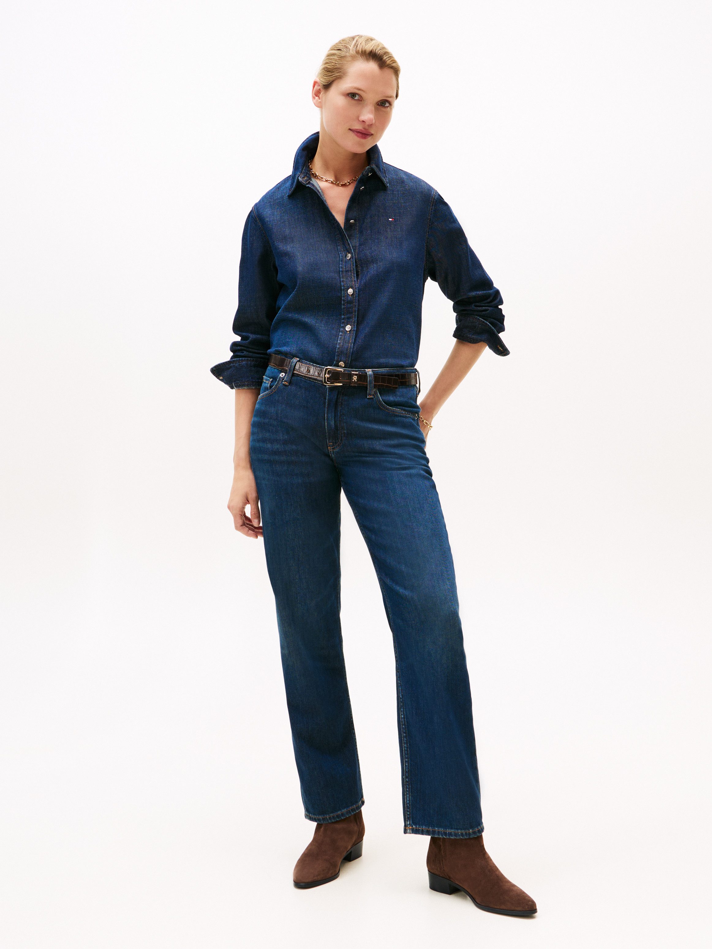 Tommy Hilfiger TH SUEDE POINTY ZIP BOOTIE Stiefelette, Blockabsatz, Western günstig online kaufen