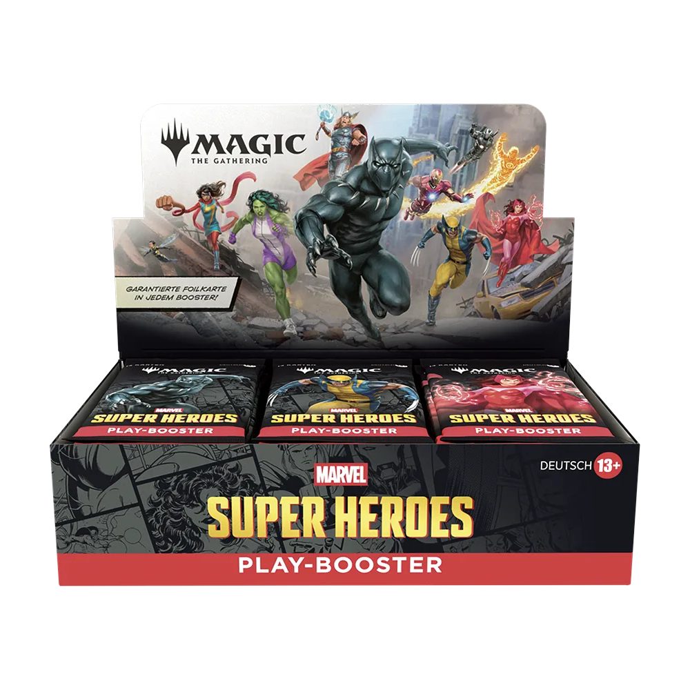Magic the Gathering Sammelkarte Magic The Gathering Marvel Super Heroes Play Booster Display Deutsch