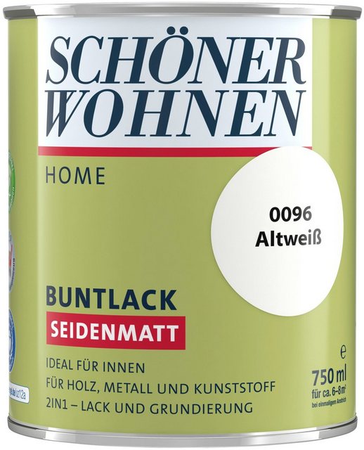 SCHÖNER WOHNEN-Kollektion Lack »Home Buntlack«, seidenmatt, 750 ml, altweiß