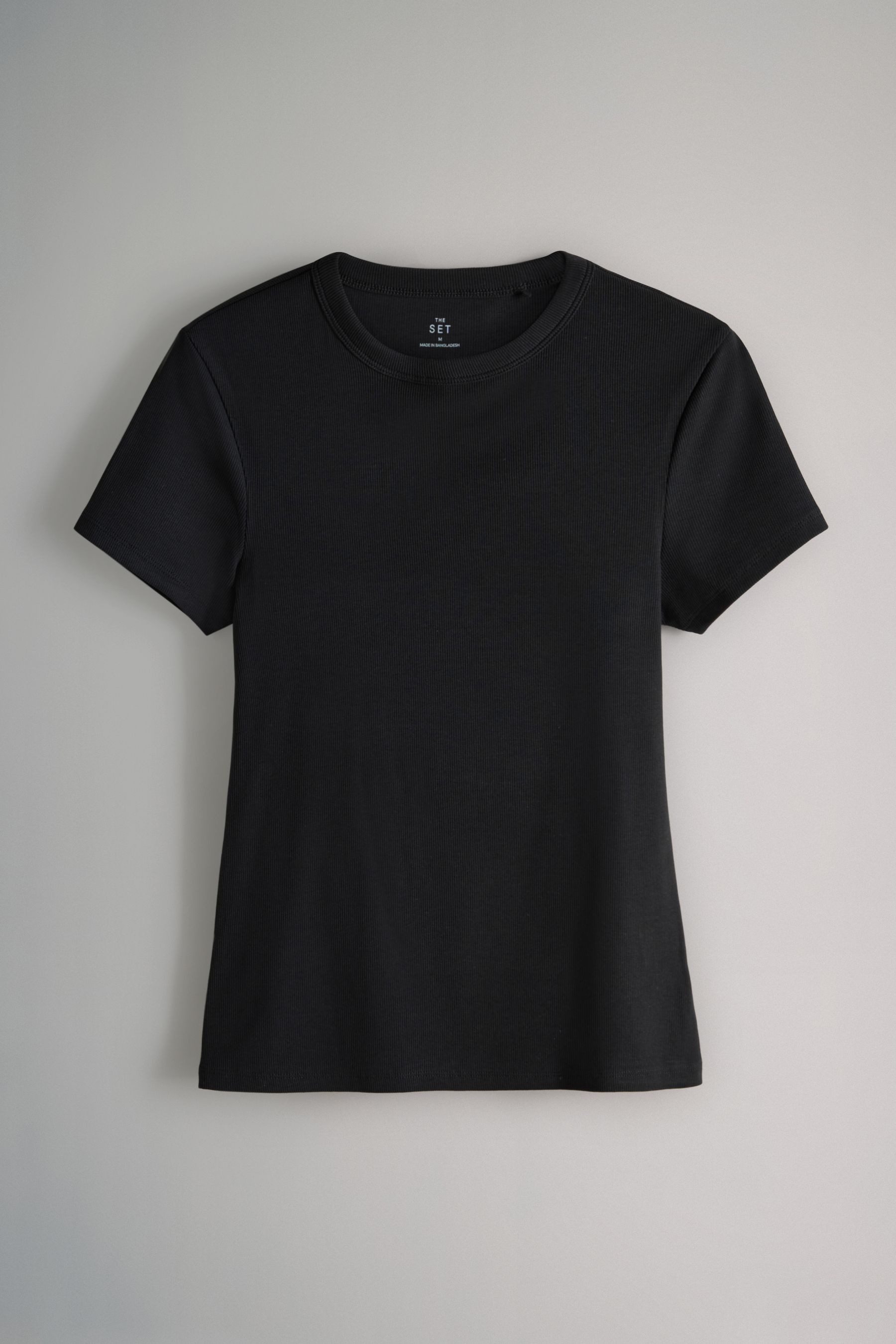 The Set T-Shirt The Set gerippte Kurzarm-T-Shirts, 5er-Pack (5-tlg) günstig online kaufen