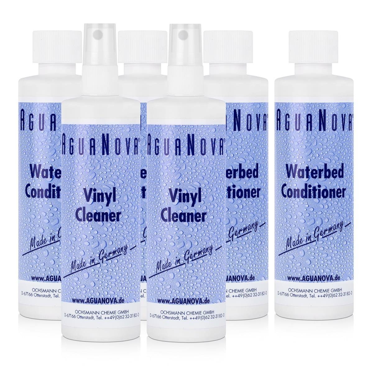 AguaNova, Wasserbett 4x AguaNova Wasserbett Conditioner, 2x Vinyl Cleaner