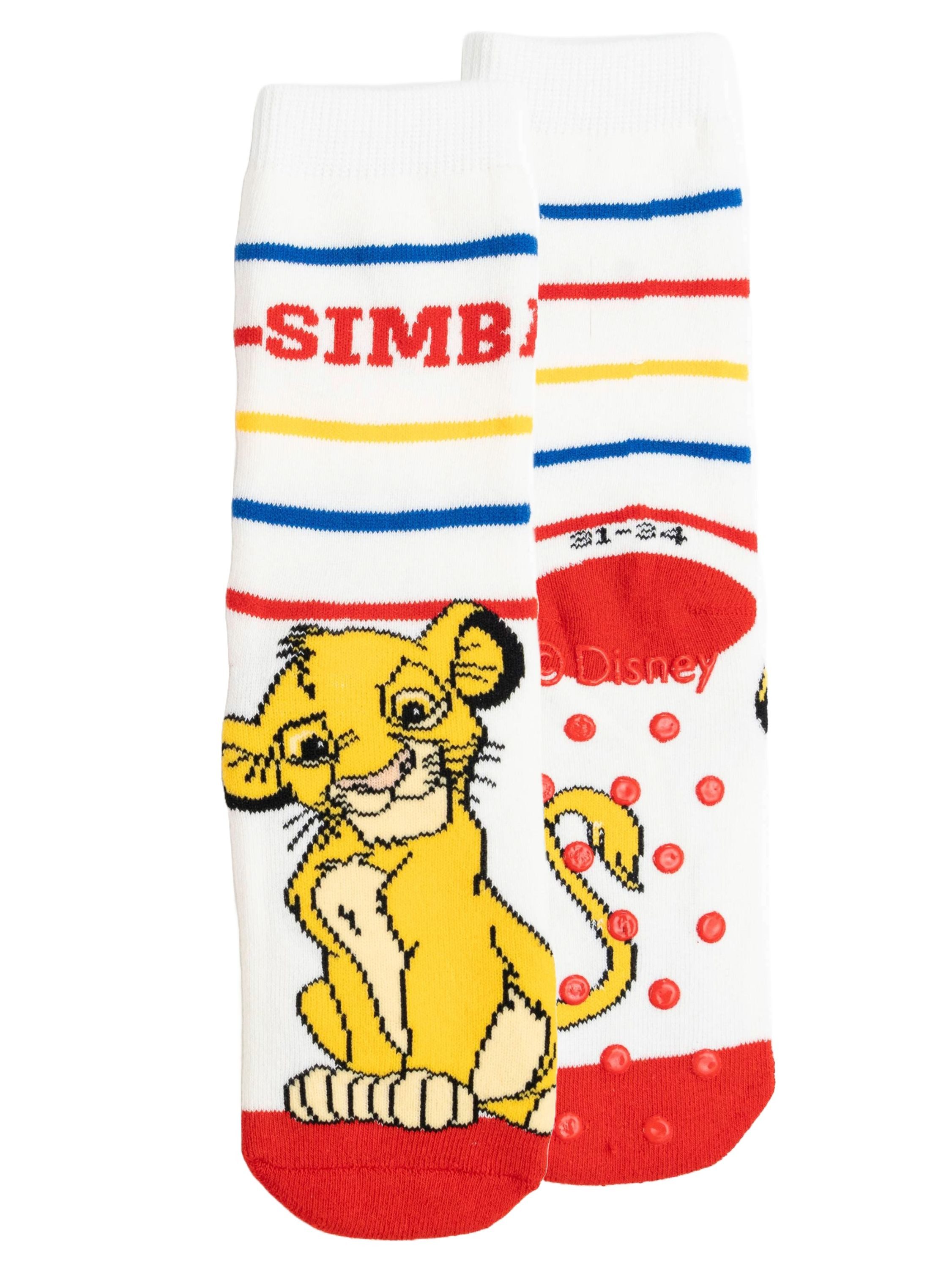 United Labels® Socken Der König der Löwen ABS Socken Stoppersocken antirutsch (2er Pack)