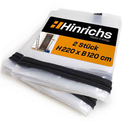Hinrichs Schutzfolie »2 x Staubschutztür«, mit Reißverschluss, 220 x 120 cm - transparent